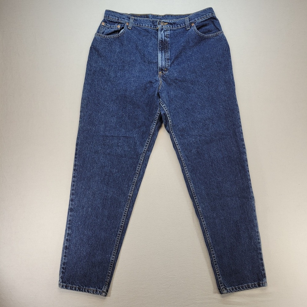 VTG 1993 Levis Jeans‎ Womens 18 16550-0807 Blue Relaxed Tapered Leg Mom USA Made